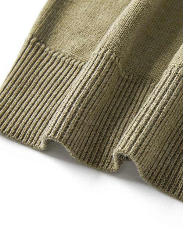 Long Sleeve Knit Polo Sweater