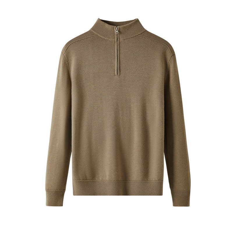 Long Sleeve Knit Polo Sweater