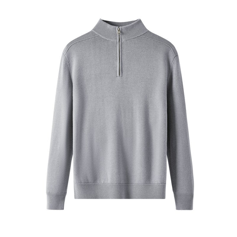 Long Sleeve Knit Polo Sweater