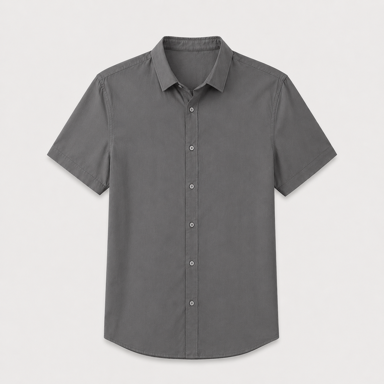Men’s Vintage Button-Up Shirt – Relaxed Short Sleeve Summer Shirt
