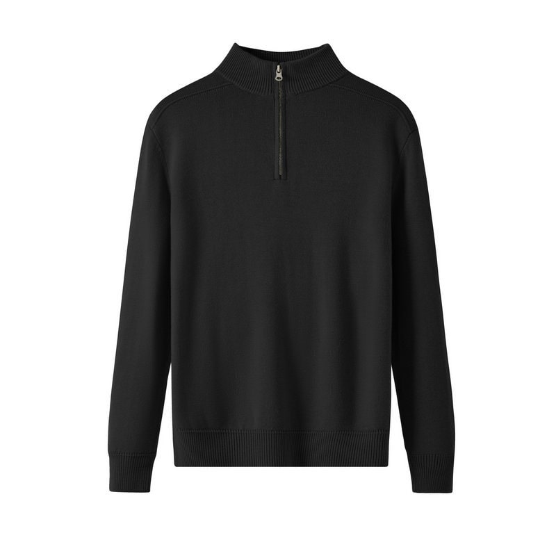 Long Sleeve Knit Polo Sweater