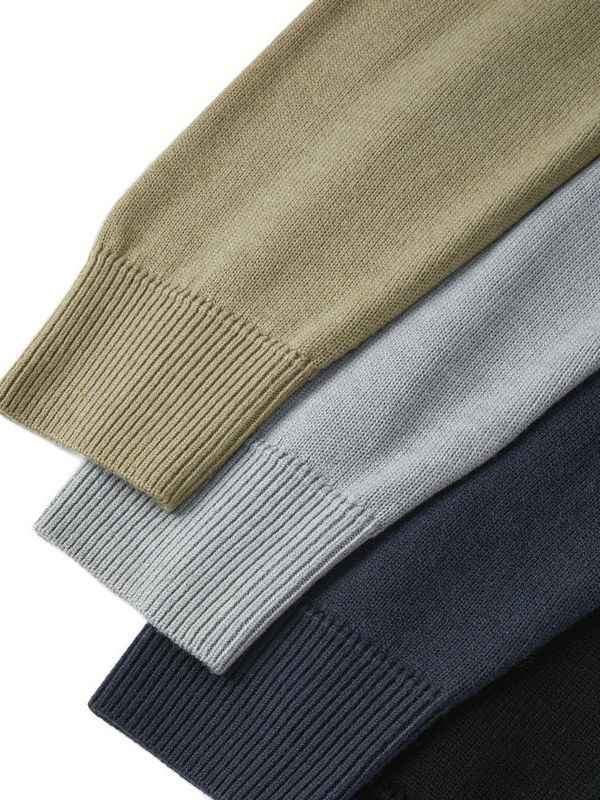 Long Sleeve Knit Polo Sweater