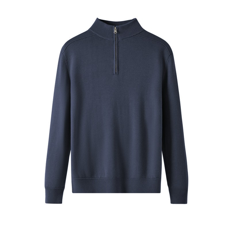 Long Sleeve Knit Polo Sweater