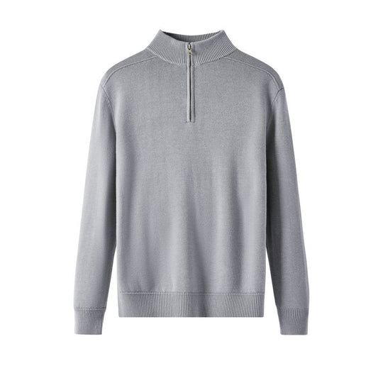 Long Sleeve Knit Polo Sweater