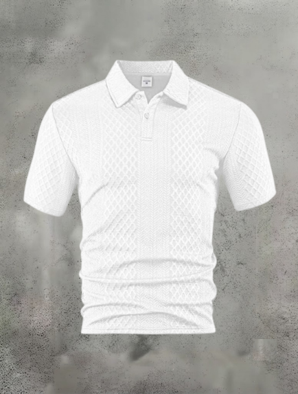 Men’s Everyday Summer Polo – Textured Fabric, Clean Cut, Easy Fit