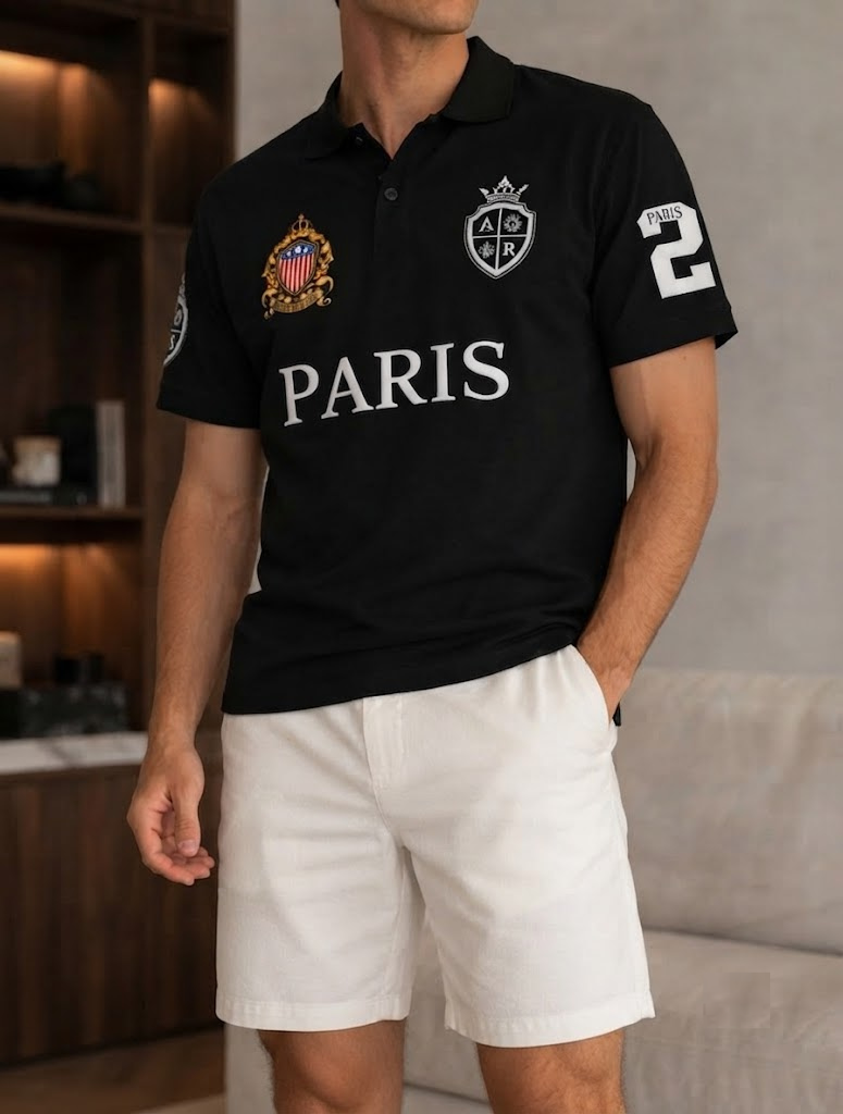 Men’s PARIS Polo Shirt – Lightweight, Easy Fit