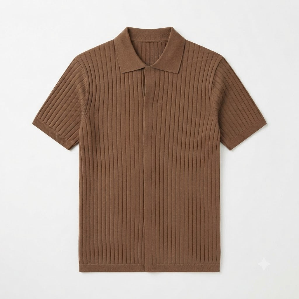 Men's Old Money Knit Polo Shirt | Italian Style Summer Top